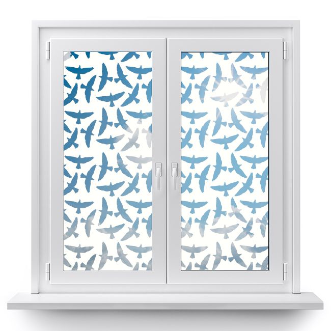 folia-samoprzylepna-okno-natura-ptaki-białe